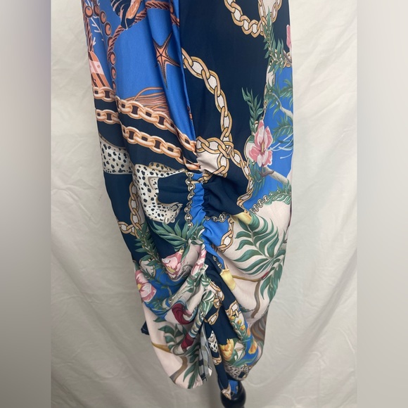 HER..BUTTANI Very Colorful Button Down Shirt Dress Size S - Picture 6 of 8